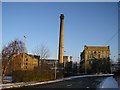 SE1437 : Victoria Mills and Chimney, Shipley by Stephen Armstrong