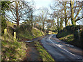 Lane near the church at Grove