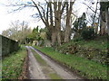 Stone wall boundary to The Manor of Dean