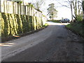 View east from bend  in River Lane at River