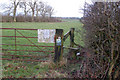 Stile on footpath northeast of the Welton to Barby road