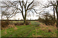 Farm track and footpath southeast to Barby