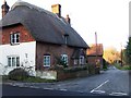 Thatched cottage on corner of Holbury Lane