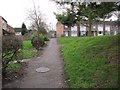 Footpath past the mound