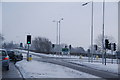 The junction of the A6068 with the A671