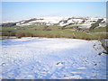 Snow on the field above Tan-y-foel