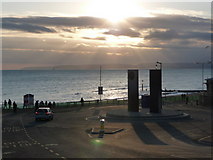 SZ1191 : Boscombe: the sun shines on the Pier Approach by Chris Downer