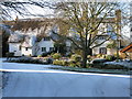 Thatched cottages on Church Row, Hinton Parva