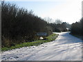 Road into Bishopstone village