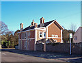 House with decorative panel