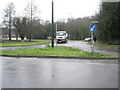 Tanker heading round  the roundabout