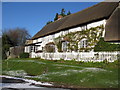 Thatched cottages in centre of Bishopstone