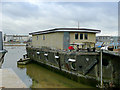 Concrete hulled houseboat, Shoreham Beach, West Sussex