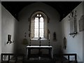 Window on the altar