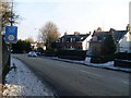 Approaching the low disused railway bridge over Elderslie Main Road