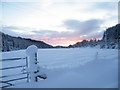 Sunset approaching in Gleann Liath