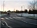 Zebra crossing and roundabout