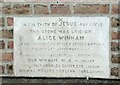 St Andrew, Hove, Sussex - Foundation stone