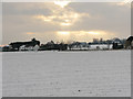 View across field from Chalkpit Hill