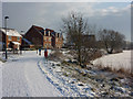 Gipping footpath under snow