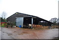 Cattle in a barn, Escott Farm