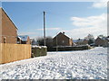 A snowy approach from Linkenholt Way towards Colbury Grove