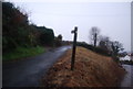 Footpath signposted off Tower Hill