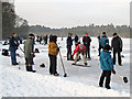 Outdoor curling on Stormont Loch