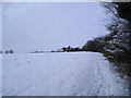 Footpath to Squeech Lane in snow