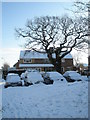 Snow covered cars in Barncroft Way