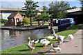 Activity on the tow path at Horninglow canal basin