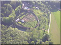 SP2526 : Aerial view of Daylesford Walled Gardens by john shortland