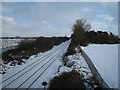 Darlington-Middlesbrough Railway (view east)