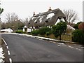 Honeypot Cottage in the snow, Marshborough Road