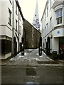 Paternoster Row leading away from the High Street towards St. Peters Church