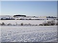 NS5651 : Picketlaw Reservoir in Winter by Kenneth Mallard