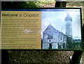 Information board at Cropston Water Treatment Works