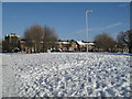 Looking from Crossland Drive towards Solent House