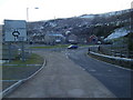 Roundabout on A4233 at Stanleytown.