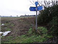 NCN sign on route 51 near Willington