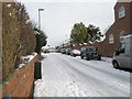 A snowy Chilgrove Road