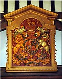 TQ1364 : St George, Esher, Surrey - Royal Arms by John Salmon