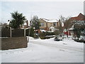 Looking from Colville Road into East Cosham Road