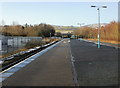 The view along the platforms, Pontypool & New Inn station