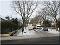 Looking across the Havant Road up Penarth Avenue