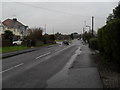 Looking along Mill Lane towards the Worthing Road roundabout