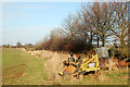 Farm clutter beside the bridleway at Newfields Farm