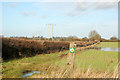 Bridleway sign north of Newfields Farm