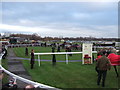 The parade ring, Fakenham racecourse