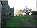 All Saints church - path through churchyard